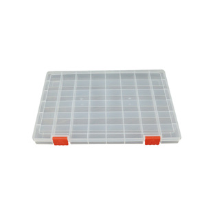 Transparent <b>Storage</b> <b>Box</b> 48 Grids PP Plastic Jewelry Organizer <b>Small</b> Items Desktop Container With Lid For Beaded Display - Product Image 5