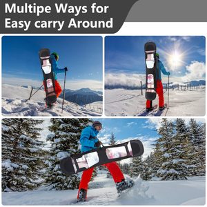 Housse de protection pour lunettes de ski et de snowboard, entièrement imperméable, en microfibre polyester, écologique, avec logo personnalisé en couleur - Product Image 6