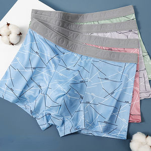 FF4395 Vente en gros de caleçons pour hommes en soie douce bon marché Pyjamas de nuit Sous-vêtements Caleçons pour hommes grande taille - Product Image 1