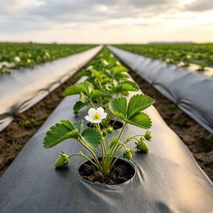 <span class=keywords><strong>Film</strong></span> de paillage biodégradable pour agriculture biologique, <span class=keywords><strong>film</strong></span> protecteur translucide souple de 300 m pour jardin potager, alimentation et moulage par soufflage - Product Image 1