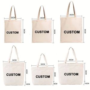 12oz Canvas <b>Bag</b> Plain Cotton Canvas Tote <b>Bag</b> With Custom Printed Logo for Football Club - Product Image 4