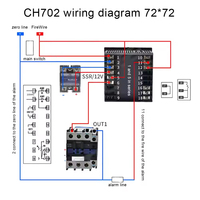 Contrôleur de température PID CH102 CH402 CH702 CH902, relais SSR haute précision, double sortie AC220V avec écran LCD