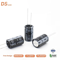 Condensateur électrolytique en aluminium 25V 3300uF, à travers trou, 13x20mm, haute température, pour l'alimentation électrique, le filtrage et le lissage