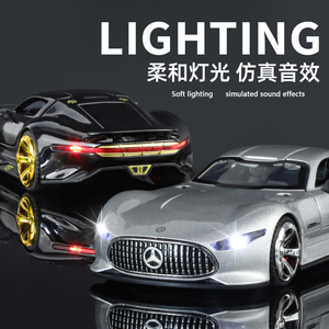 Modèles de voitures de sport <span class=keywords><strong>GT</strong></span> Visinn en métal moulé sous pression à l'échelle 1/32, portes à ailes de mouette, roues mobiles à rétrofriction de haute qualité, jouet de collection de simulation - Product Image 2