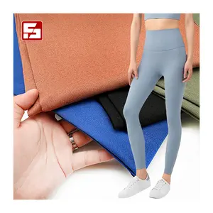 Tissu bengaline stretch nylon spandex tissu brillant Yoga pantalon tissu