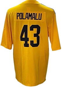 Pit Retro 4 Dk Metcalf 5 Jalen Ramsey 8 Rodgers 24 Porter 90 Watt 43 Polamalu Stieked American Football Jersey - Product Image 5