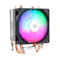 Refroidisseur de processeur informatique BAJEAL A200 RGB, 2 caloducs, silencieux, 3 broches, roulement à huile, aluminium, cuivre, 18dba pour Intel LGA 1700/1200/2011/115X