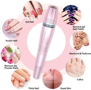 Pulidor De Uñas Eléctrico Profesional <span class=keywords><strong>Manicura</strong></span>, Pulidor Taladro Nail Pulidora <span class=keywords><strong>Torno</strong></span> Nail Art File Drill La Forma De La Pluma - Product Image 3