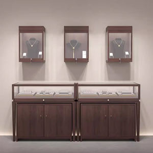 Vetrina per Gioielli di Lusso dal Design Moderno, Espositore a Isola in Vetro Personalizzato, Caratteristiche Impermeabili ed Ecologiche - Product Image 1