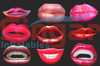 Modèle de bouche géante rouge sexy gonflable, lèvres gonflables pour la publicité