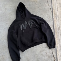 YKH Haute Qualité 330GSM Polaire Tissu Lourd Hoodies Surdimensionné Hommes Hoodies Puff Print Hommes Hoodies & Sweatshirts