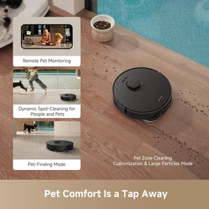 DREAM L40s Ultra Robot Vacuum Cleaner Powerful 19000Pa LDS Slam Navigation App-Controlled Auto Refill Self-Emptying Dust <b>Bin</b> - Product Image 6