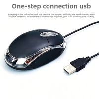 Mouse USB Mini Ergonomis Ultra Ringan Berkualitas Tinggi Harga Grosir untuk Rumah Kantor Desktop Laptop Universal