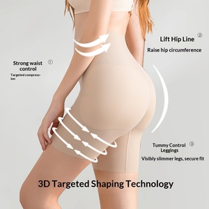 High Waist Beauty Body Shaping Postpartum Belly Safety Anti-Wear Buttocks Hip Underwear for Ladies