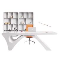 Bureau de travail moderne blanc ergonomique JINS, facile à assembler, avec rangement, pour salon de beauté, usage médical