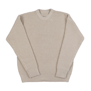 Finch Garment Waffle Knit Sweater Hombres Jacquard Knitwear Winter Cotton Pullover Diseñador Cuello redondo Suéter de punto personalizado - Product Image 1