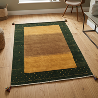 Tapis artisanal en laine Gabbeh tissé à la main, tapis oriental floral, antidérapant, à poils longs, pour la maison, l'hôtel, la chambre