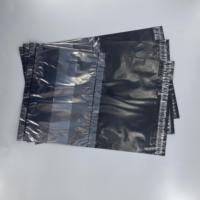 Sacs d'expédition en polyéthylène noir personnalisés, autocollants, imperméables, pour colis et envois