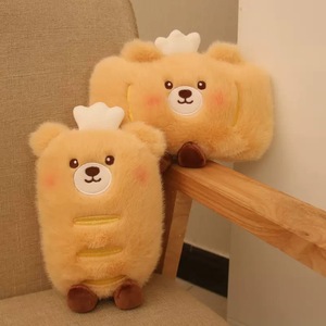 Oso de Peluche Personalizado con Forma de Panadería, Oso de Peluche Suave con Forma de Croissant, Muñeco de Peluche de Pastelería para Regalo y Decoración del Hogar - Product Image 1