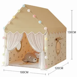 Logo personalizzato al coperto per le ragazze ragazzi piccola <span class=keywords><strong>tenda</strong></span> castello casa per il bambino letto separato casa 2 persona <span class=keywords><strong>tenda</strong></span> estiva - Product Image 2