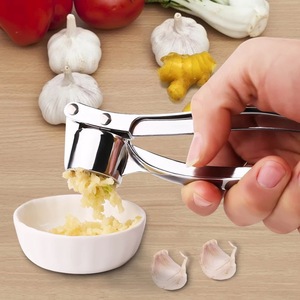 Outil de cuisine multifonctionnel : Presse-ail et éplucheur de gingembre manuel en métal pour usage quotidien - Product Image 4