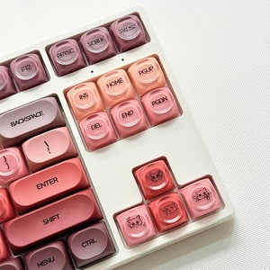 Rossetto Keycap HOA Jelly nebbia trasparente carina personalità arrotondata per tastiera meccanica - Product Image 4