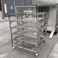 Four à fumage automatique à gaz haute efficacité pour bœuf, poulet, viande, poisson, tofu, saucisses, machine à fumage industrielle en acier inoxydable 304