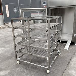 Horno de humo de alta eficiencia de 50KG, carne de pollo, pescado, tofu, salchichas, casa de humo rápido, máquina de fumar Industrial - Product Image 4