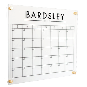 Calendrier mural en acrylique Calendrier mensuel familial en acrylique transparent Calendrier hebdomadaire familial en acrylique personnalisé - Product Image 4