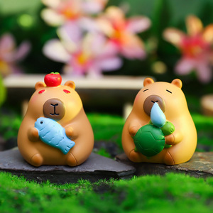 Vendedor en línea popular: Figura de capibara Little Sweet Bean Capitoline Box, adorno de escritorio, regalo para niños, figura de juguete de moda - Product Image 3