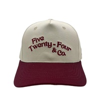 Hoge Kwaliteit Twee Tone Geborduurde Logo Heren 5 Panel Running Golfbasis Bal Cap Custom Ball Cap Vrouwen