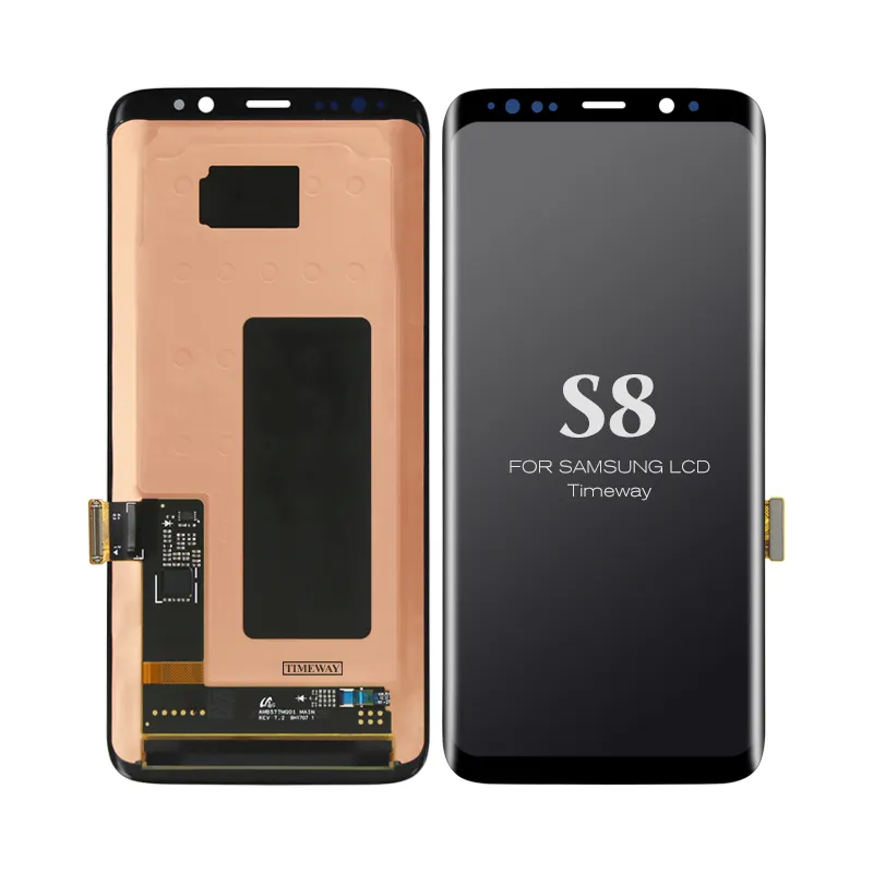 Timeway LCD Tampilan Layar Sentuh, Suku Cadang Ponsel Samsung Galaxy S8 S9 S10 S7 Edge, Kualitas Tinggi