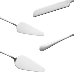 Juego de servidor de cuchillos para pastel de bodas, 2 piezas, de acero inoxidable, apto para lavavajillas, herramientas de corte de pasteles, cortador, espátula para servir, exhibición - Product Image 2