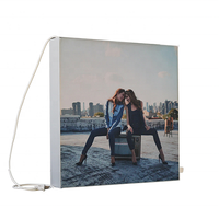 Profil en aluminium, impression unique, rétroéclairage LED, boîte lumineuse publicitaire portable, montage mural personnalisé, SEG