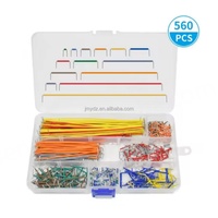 Kit de fils de connexion flexibles sans soudure pour breadboard, 140, 560 ou 840 pièces