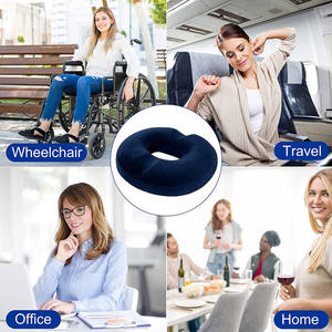Cojín de asiento de Gel de almohada de Donut con espuma viscoelástica para <span class=keywords><strong>silla</strong></span> de oficina, alivio del dolor de coxis y glúteos para conductores de automóviles y mujeres embarazadas - Product Image 6