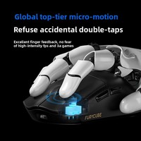 FURYCUBE G9 Souris de jeu ergonomique légère à six boutons PAW3311 sans fil tri-mode avec station de charge