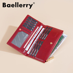 กระเป๋าสตางค์ใบยาวสำหรับผู้หญิง Baellerry สีพื้น ซิปอเนกประสงค์ ใส่เหรียญ ใช้ได้ทุกวัน - Product Image 2