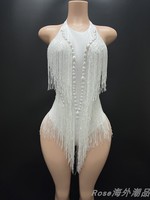 2025 nouvelle robe de danse latine brillant gland avec élégant Sexy pantalon court charnu serré mince salle de bal Performance porter