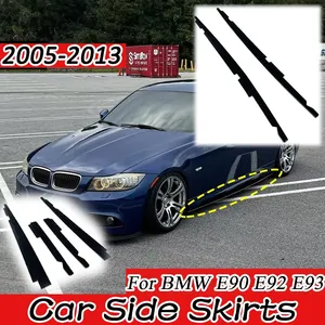 สำหรับ E90 E92 E93 330i 320i 335i 318i M3 ปี 2005-2013 4 ประตู ชุดแต่งสเกิร์ตข้างรถยนต์ สไตล์สปอร์ต พร้อมดิฟฟิวเซอร์ อุปกรณ์ตกแต่งตัวถัง - Product Image 1