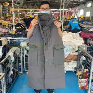 Veste d'hiver PUYI de qualité supérieure pour hommes et femmes, en polyester/coton, d'occasion, à <span class=keywords><strong>prix</strong></span> abordable, 90 % du duvet propre, vêtements de haute qualité - Product Image 2