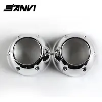 SANVI 최신 자동차 액세서리 차량 헤드 라이트 프로젝터 렌즈 GTI Shrouds 자동차 부품 3.0 인치 렌즈 커버 Bi 크세논 프로젝터 렌즈
