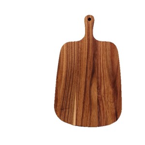 Planche à découper en bois d'acacia transfrontalière, planche à fromage en bois massif, planche à découper portable en bois d'acacia moderne et minimaliste pour le camping en extérieur - Product Image 1