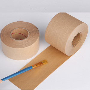 Tùy Chỉnh Nâu Nước Ướt Kích Hoạt Gum Kraft Giấy Băng Nhiệm Vụ Nặng Nề Một Mặt Dính 100M Chiều Dài Gia Cố Đóng Gói Băng - Product Image 6