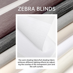 Tende <span class=keywords><strong>a</strong></span> <span class=keywords><strong>Rullo</strong></span> <span class=keywords><strong>Zebra</strong></span> Elettriche Verticali Professionali Moderne con Meccanismo <span class=keywords><strong>a</strong></span> Molla Integrato per Finestre alla Francese - Product Image 3