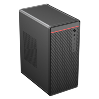 Ruix MY02 Mid Tower Computer Case PC de bureau léger à flux d'air élevé avec facteur de forme MicroATX Style simple pour table de bureau