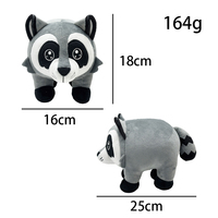 Boneka Rakun Liar Custom Pabrik, Isi Kapas PP, Boneka Hewan, Merchandise Game, Hadiah Boneka Hewan Liar Hutan