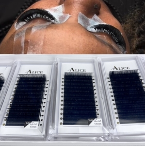 Bán Buôn 0.03 0.05 Khối Lượng Cá Nhân Eye Lash Mở Rộng Khay Tùy Chỉnh Matte Tối Màu Đen Cashmere Lông Mi Mở Rộng 17Mm Chiều Dài - Product Image 1