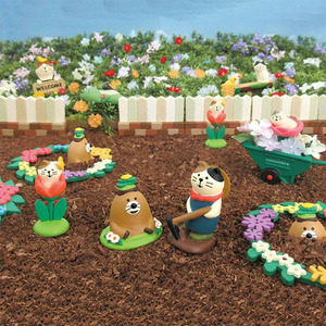 Figurines en résine d'animaux mignons (chat, grenouille) - Ornements de bureau et de jardin pour le Nouvel An chinois et Thanksgiving, artisanat fait main pour micro-paysages DIY - Product Image 4