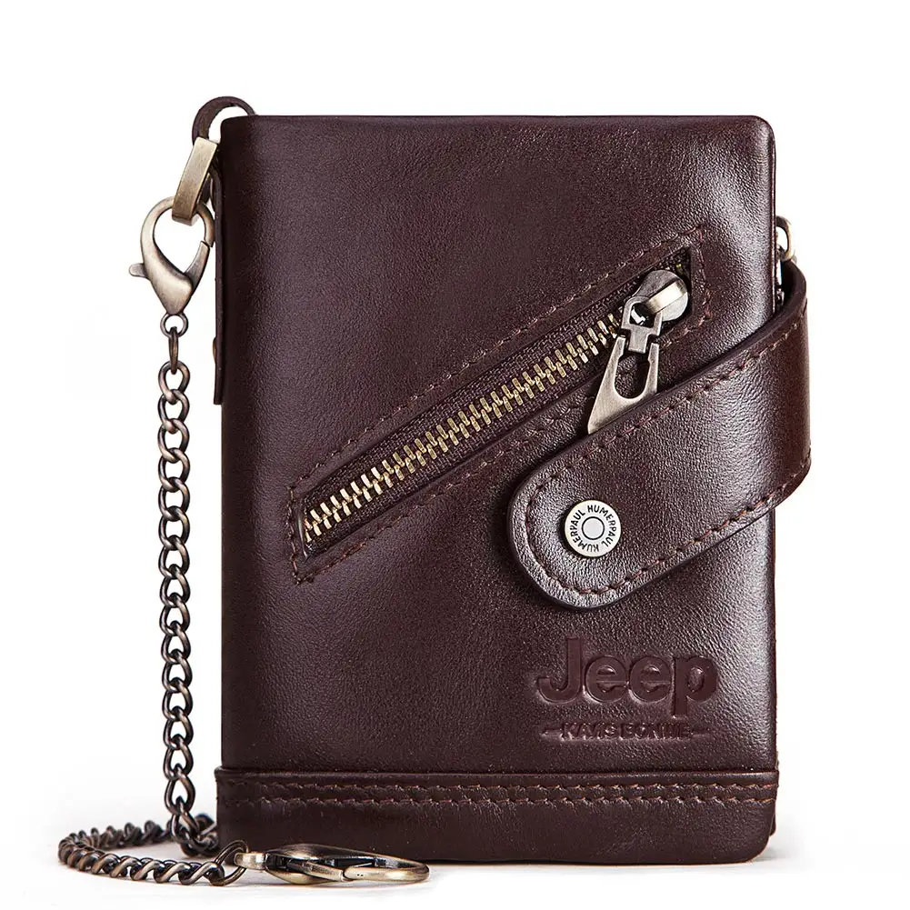 China HUMERPAUL wholesale custom rfid minimalist men elephant genuine leather wallets custom wallet waterproof card wallet